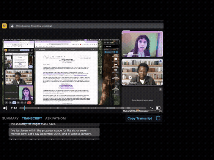 Video testimonial
