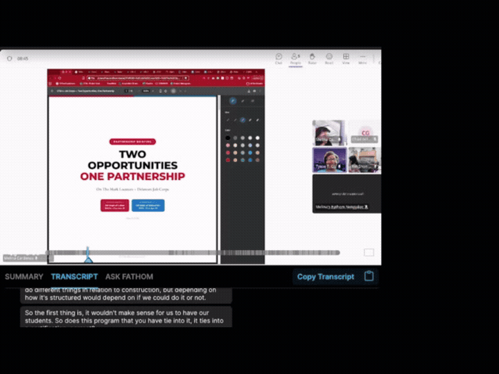 Video testimonial
